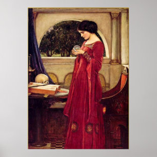 "The Crystal Ball" von John William Waterhouse Poster