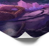 The Crystal Cave of the Mermaid Poster (Ecke)