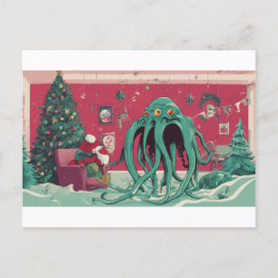 The Cthulhu Spirits of Christmas Feiertagspostkarte
