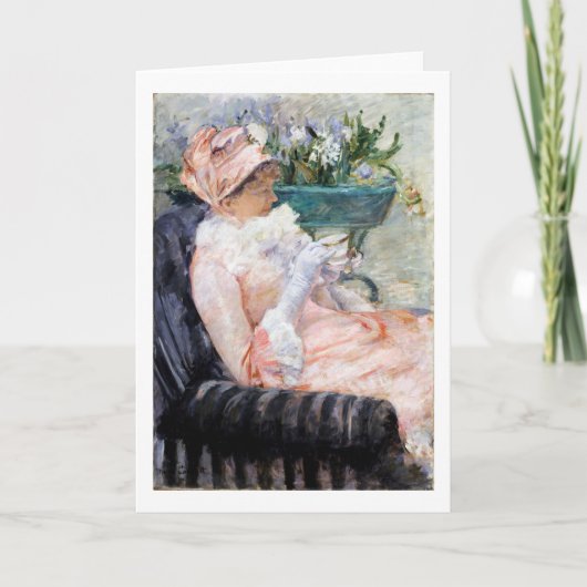 The Cup of Tea, Mary Cassatt Karte (Vorderseite)