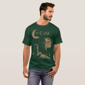 The Cure Cat Moon 90s Alt Indie Rock band For Men T-Shirt (Vorne ganz)