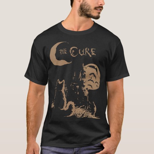 The Cure Cat Moon 90S funny T-Shirt (Vorderseite)