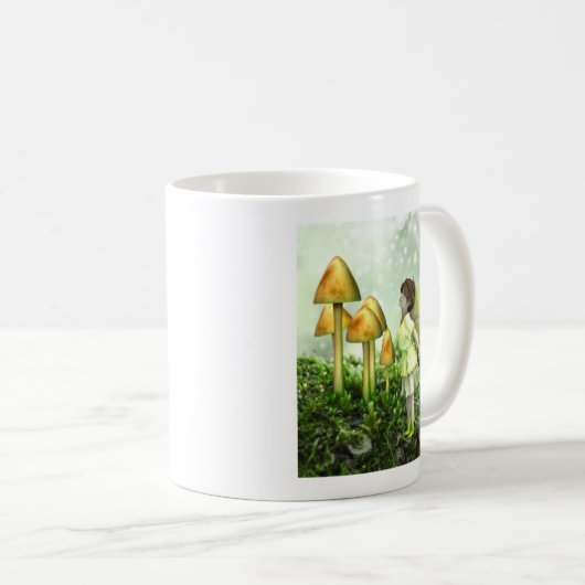 The Curious Fairy - Fairy and Toadstools Kaffeetasse (VorderseiteRechts)