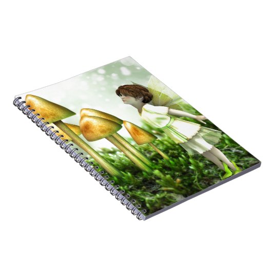 The Curious Fairy - Fairy and Toadstools Notizblock (Rechte Seite)