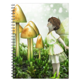 The Curious Fairy - Fairy and Toadstools Notizblock