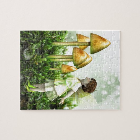 The Curious Fairy - Fairy and Toadstools Puzzle (Horizontal)