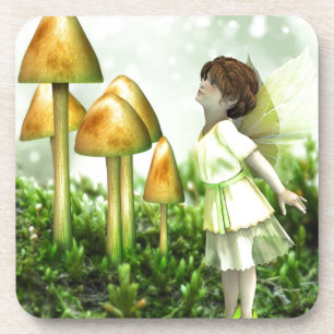 The Curious Fairy - Fairy and Toadstools Untersetzer