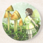 The Curious Fairy - Fairy and Toadstools Untersetzer (Vorne)