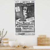 "The Curse of Frankenstein" (1957) und Poster (Küche)