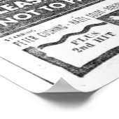 "The Curse of Frankenstein" (1957) und Poster (Ecke)