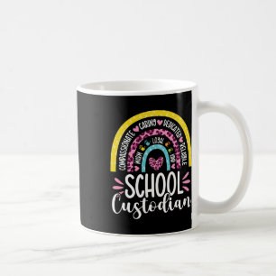 The Custodian Battery Life School Janitor Rainbow Kaffeetasse