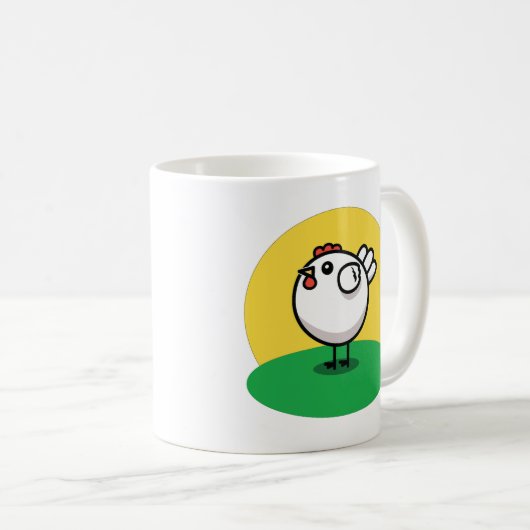 The Cute Chicken Kaffeetasse (VorderseiteRechts)