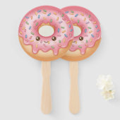"The Cute Donut" – Sweet and Festive Illustration  Fächer (Vorne und Hinten)