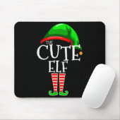 The Cute Elf Group Matching Family Christmas Mousepad (Mit Mouse)