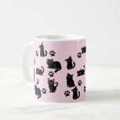 The Cutest Black Cat Mug Gift for Cat Lovers Kaffeetasse (Vorderseite Links)
