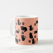 The Cutest Black Cat Mug Gift for Cat Lovers Kaffeetasse (Vorderseite Links)