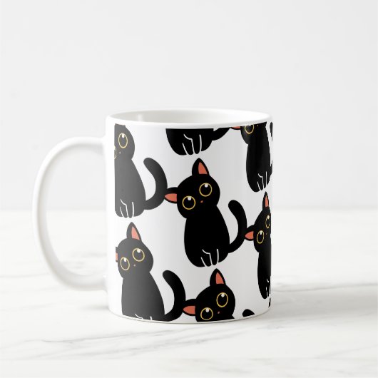The Cutest Black Cat Mug Gift For Cat Lovers Kaffeetasse (Links)