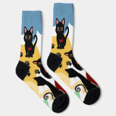 The Cutest Black Cat Socks - Black Cat Gift  Socken (Rechts)