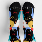The Cutest Black Cat Socks - Black Cat Gift Socken (Oben)