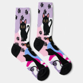 The Cutest Black Cat Socks - Black Cat Gift Socken (Rechts)