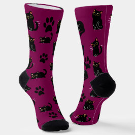 The Cutest Black Cat Socks Gift for Cat Lovers Socken