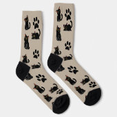 The Cutest Black Cat Socks Gift for Cat Lovers Socken (Rechts)