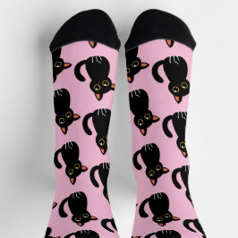 The Cutest Black Cat Socks Gift For Cat Lovers Socken