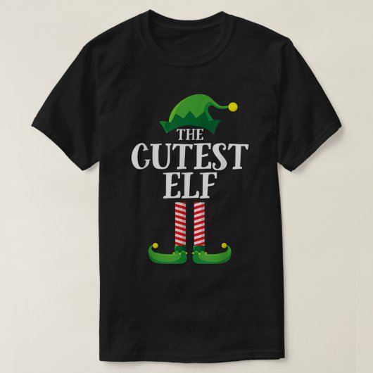 The Cutest Elf Christmas Holiday Design T-Shirt (Design vorne)