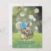 The Cutest "Heavy Lifting" Easter Brunch Invite Einladung (Rückseite)