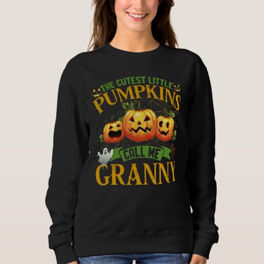 The Cutest Little Pumpkins Call Me Granny Pumpkin Sweatshirt (Vorderseite)