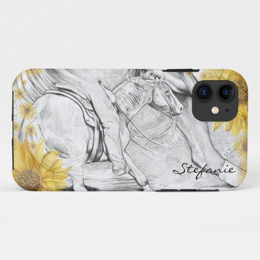 The Cutter (Sonnenblumen) III Case-Mate iPhone Hülle (Rückseite (Horizontal))