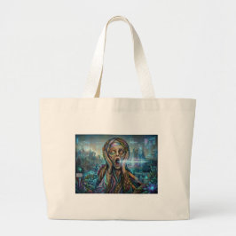 "The Cybernetic Scream" – Jumbo Tote Bag Stoffbeutel