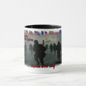 The D Day on June 6th 1944 on a Ceramic Coffee Tasse (Zentrum)