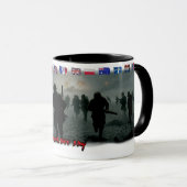 The D Day on June 6th 1944 on a Ceramic Coffee Tasse (VorderseiteRechts)
