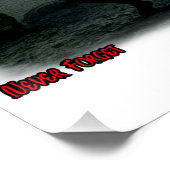 The D Day on June 6th 1944 on a White Paper Poster (Ecke)