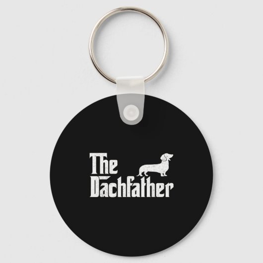 The Dachshund Funny Wiener Dog For Men Fathers Day Schlüsselanhänger (Vorderseite)