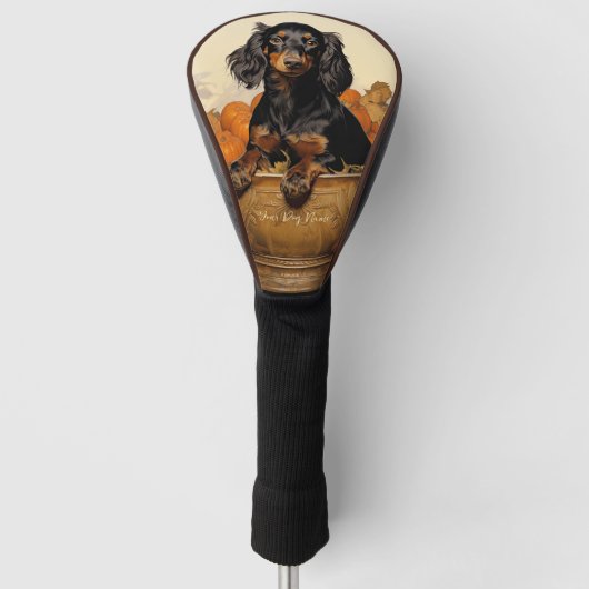 The Dackel Dog 003 - Odessa Leyendecker Golf Headcover (Vorderseite)