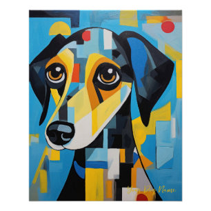 The Dackel Dog Portrait 001 - Sable Gabriel Poster