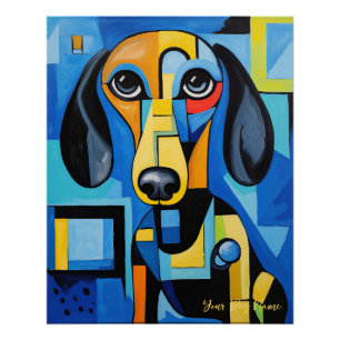 The Dackel Dog Portrait 004 - Sable Gabriel Poster
