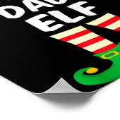 The Dad Elf Family Matching Funny Christmas Costum Poster (Ecke)