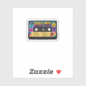 The Dad Mix Retro 80er Kassette Aufkleber (Blatt)
