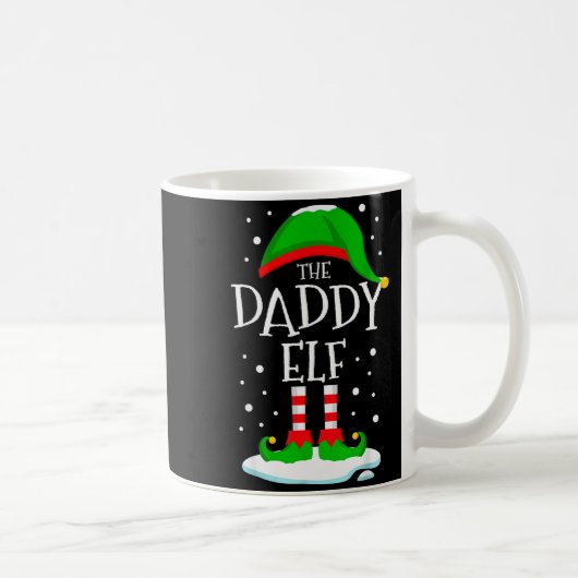 The Daddy Elf Christmas Family Matching Xmas Dad G Kaffeetasse (Rechts)