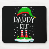 The Daddy Elf Christmas Family Matching Xmas Dad G Mousepad (Vorne)