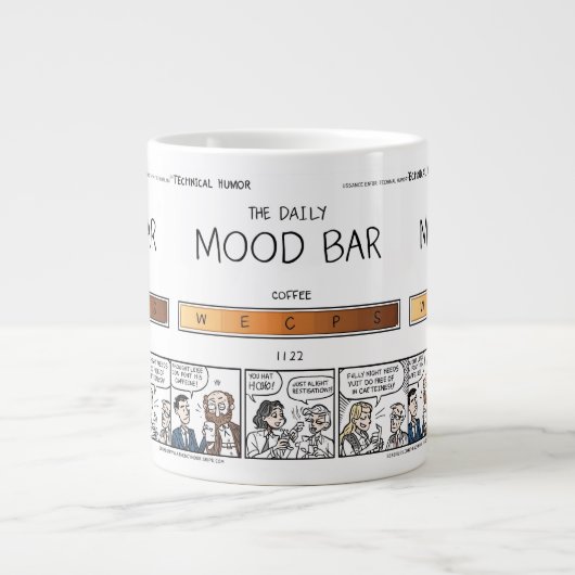 The Daily Mood Bar Coffee Mug Jumbo-Tasse (Vorderseite)