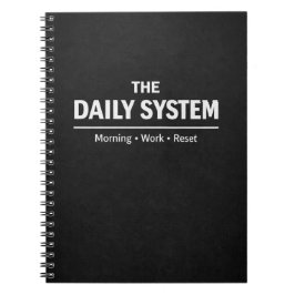The Daily System Planner Morning Work Reset Notizblock