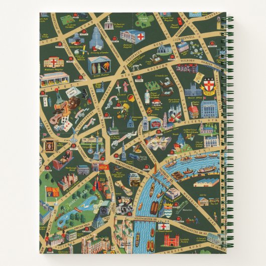 The Daily Telegraph Picture Map London Notizblock (Rückseite)