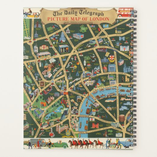 The Daily Telegraph Picture Map London Planer (Rückseite)