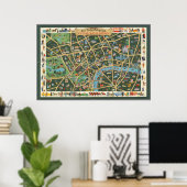 The Daily Telegraph Picture Map London Poster (Heimbüro)