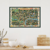 The Daily Telegraph Picture Map London Poster (Küche)