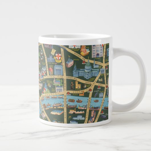 The Daily Telegraph Picture Map of London Jumbo-Tasse (Rechts)